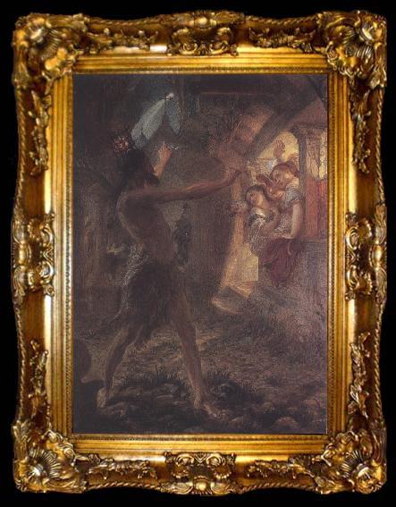framed  Frederick james shields Solomon Eagle (mk37), ta009-2